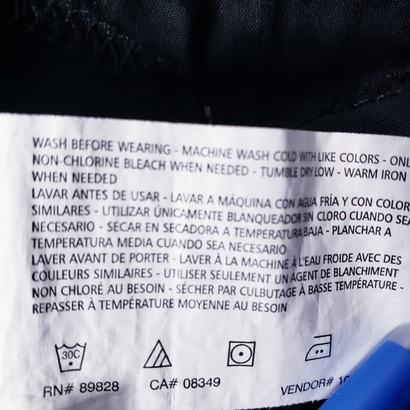 Gloria Vanderbilt Size 6 Short Black Khaki Unltd Pants - Picture 6 of 8